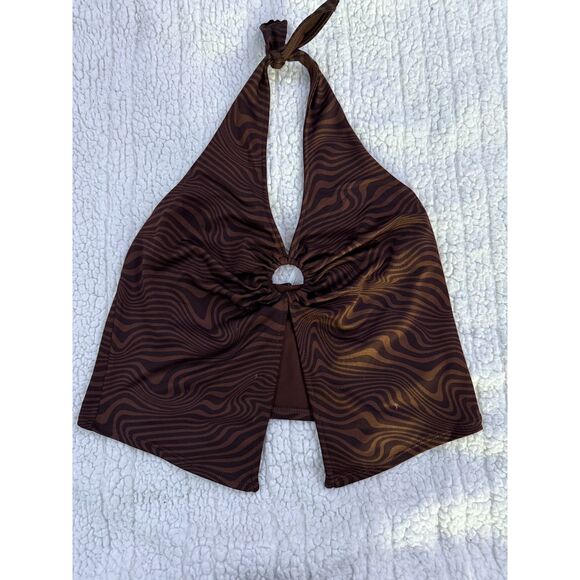 H&M Women's Brown Crop-top - Picture 1 of 3